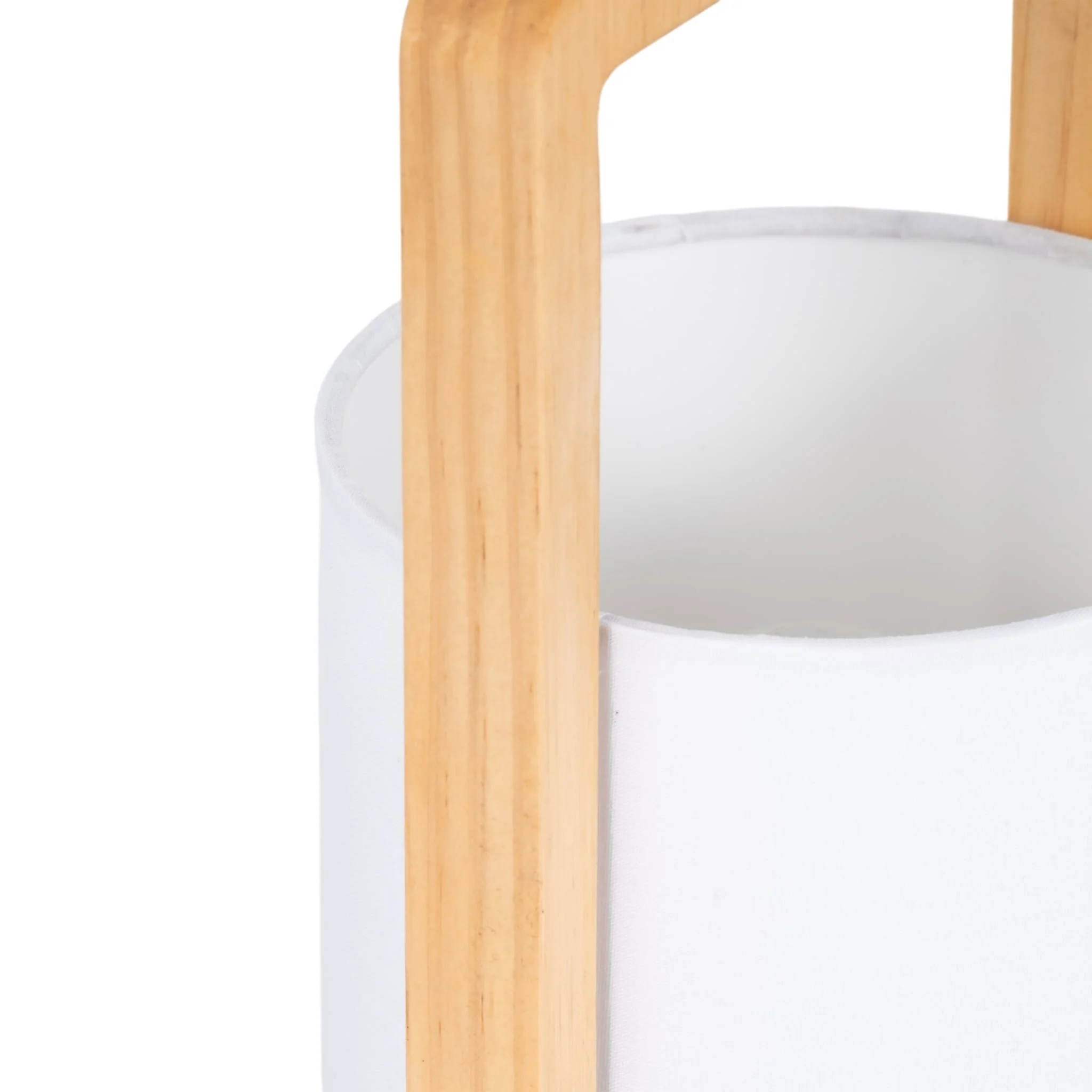 Wood,s/2,11"h, Cylndr Tbl Lmps,nature Wood/wht - Image 5