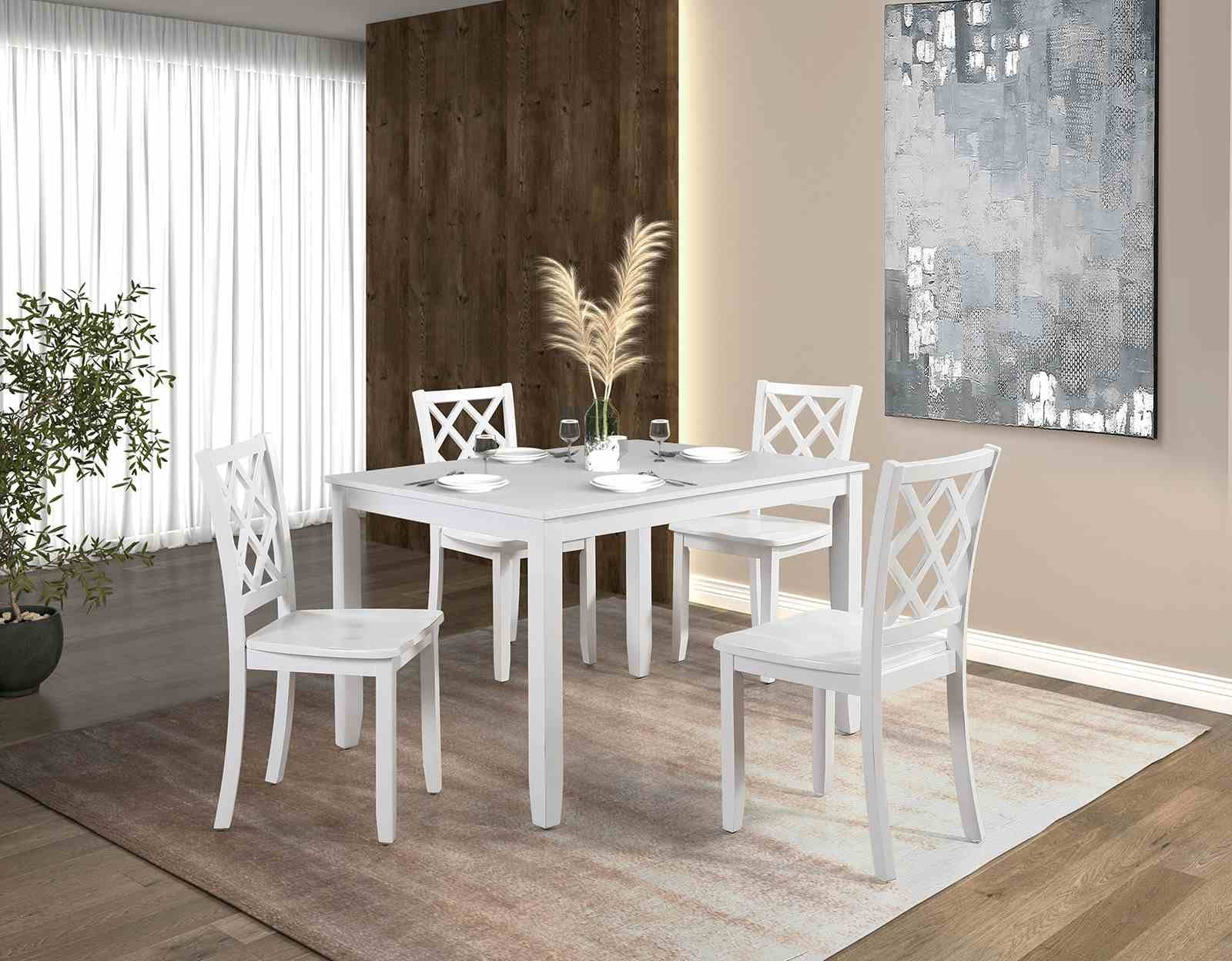 Yamhill 5 Pc. Dining Table Set, White
