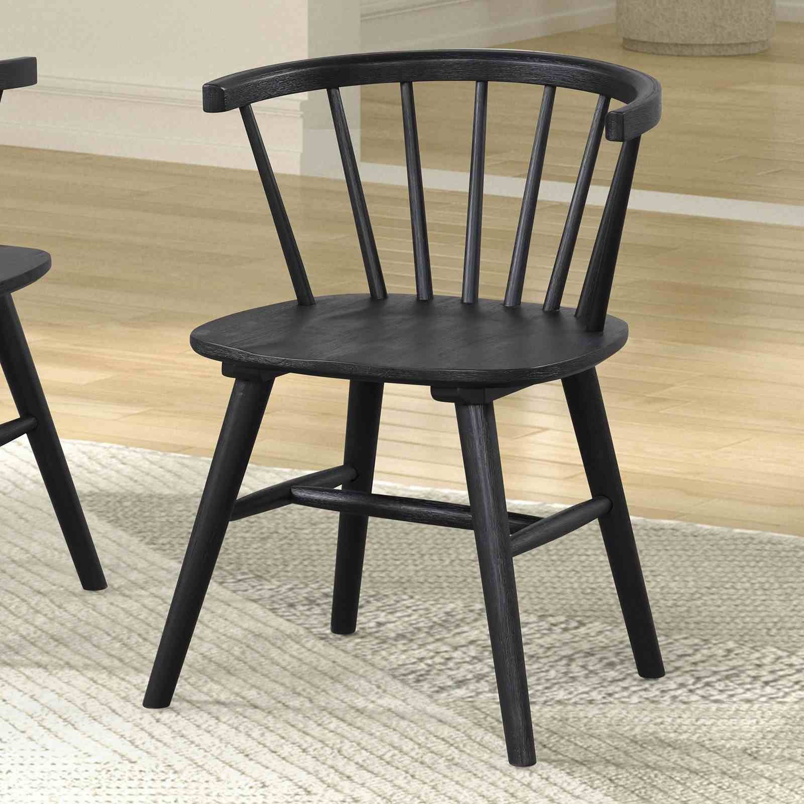 Yate 5 Pc. Dining Set, Black - Image 7