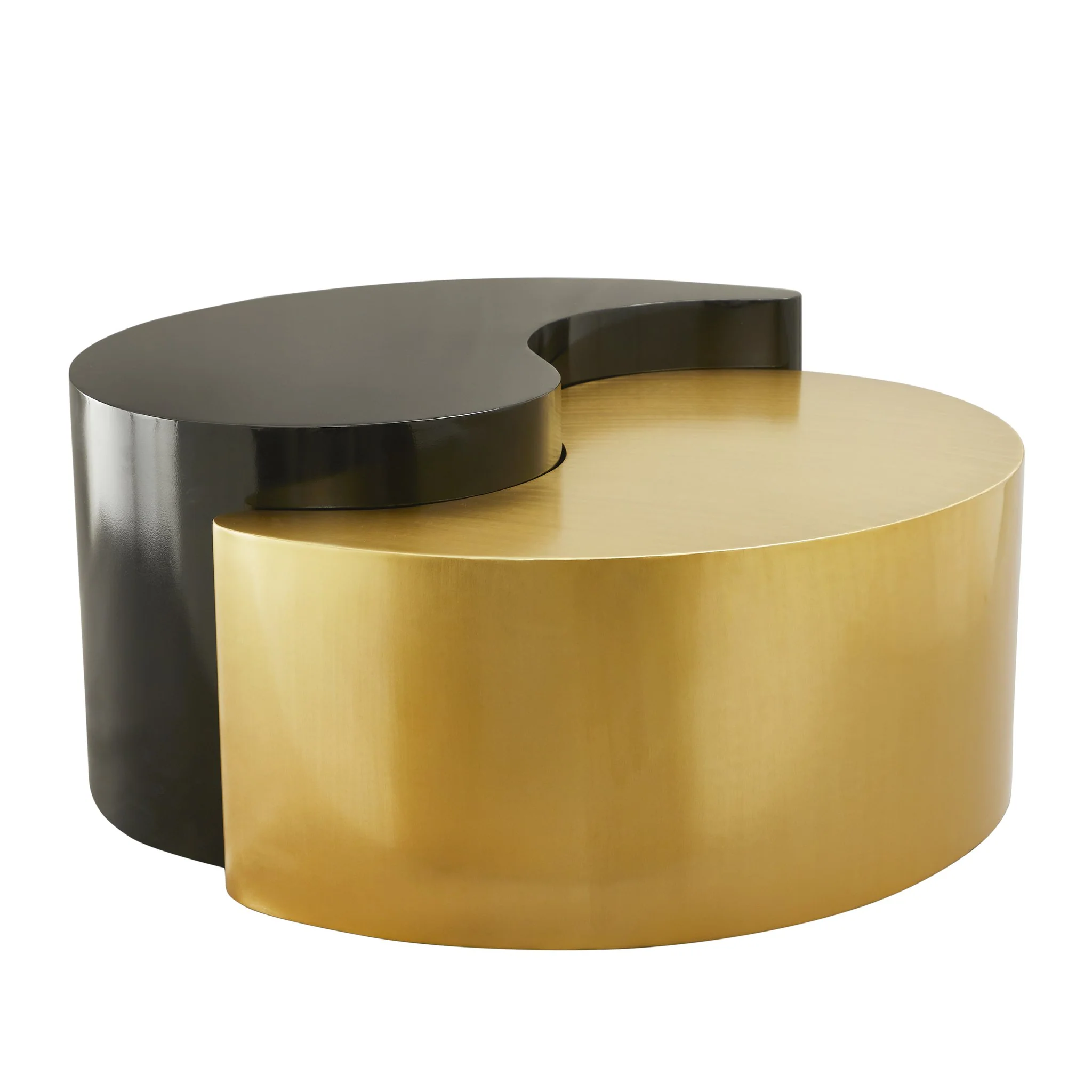 Ying Yang Coffee Table in Black & Gold - Image 4