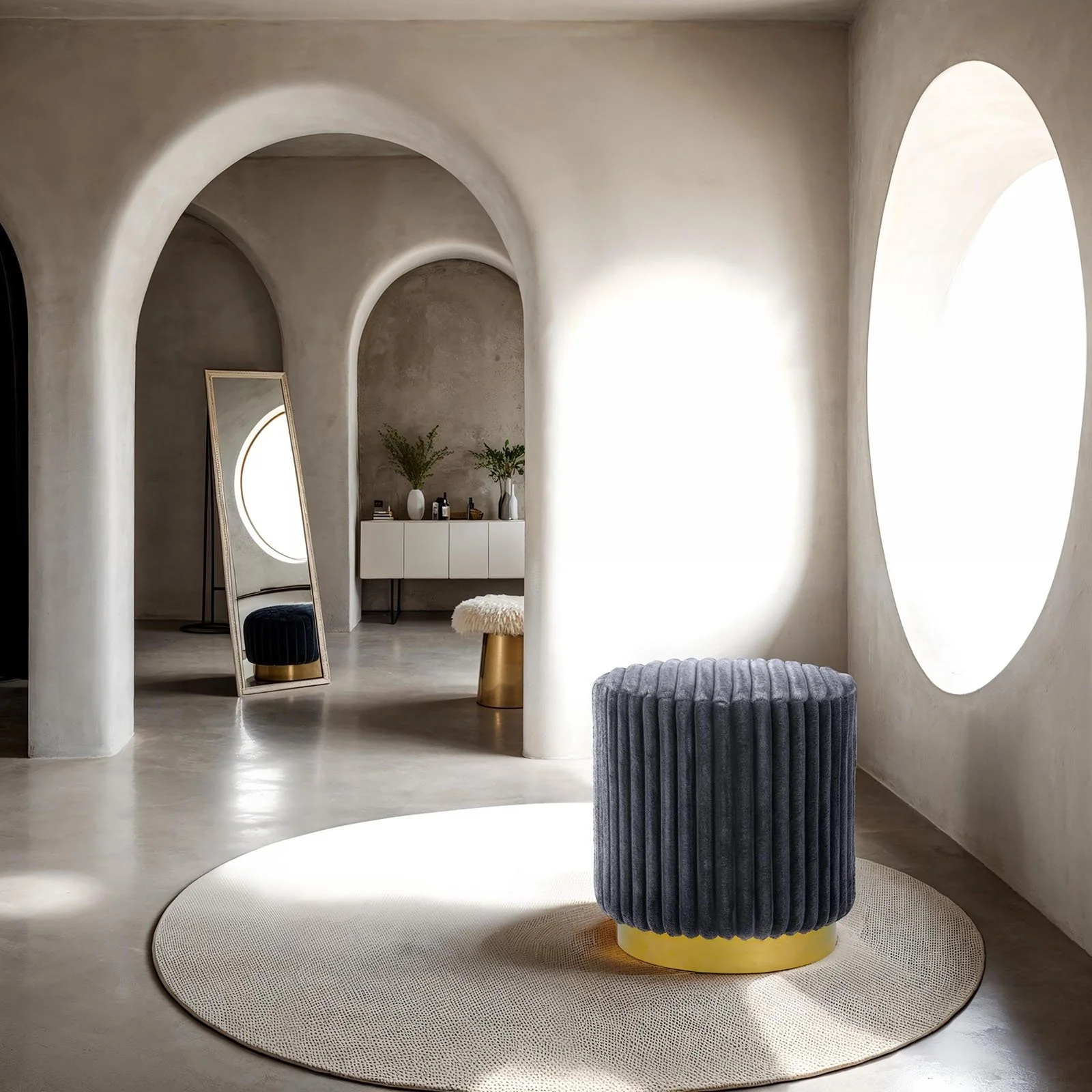 Yolanda Stool, Dark Gray