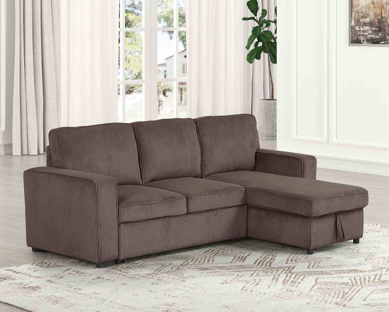 Yves Sectional, Brown