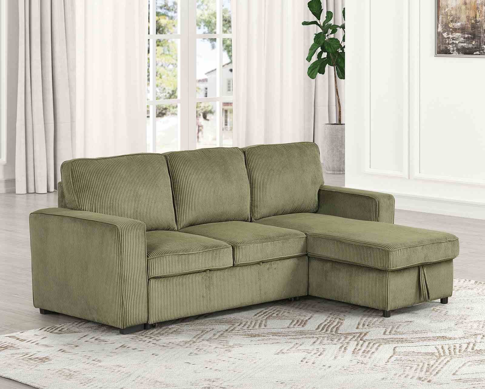 Yves Sectional, Green