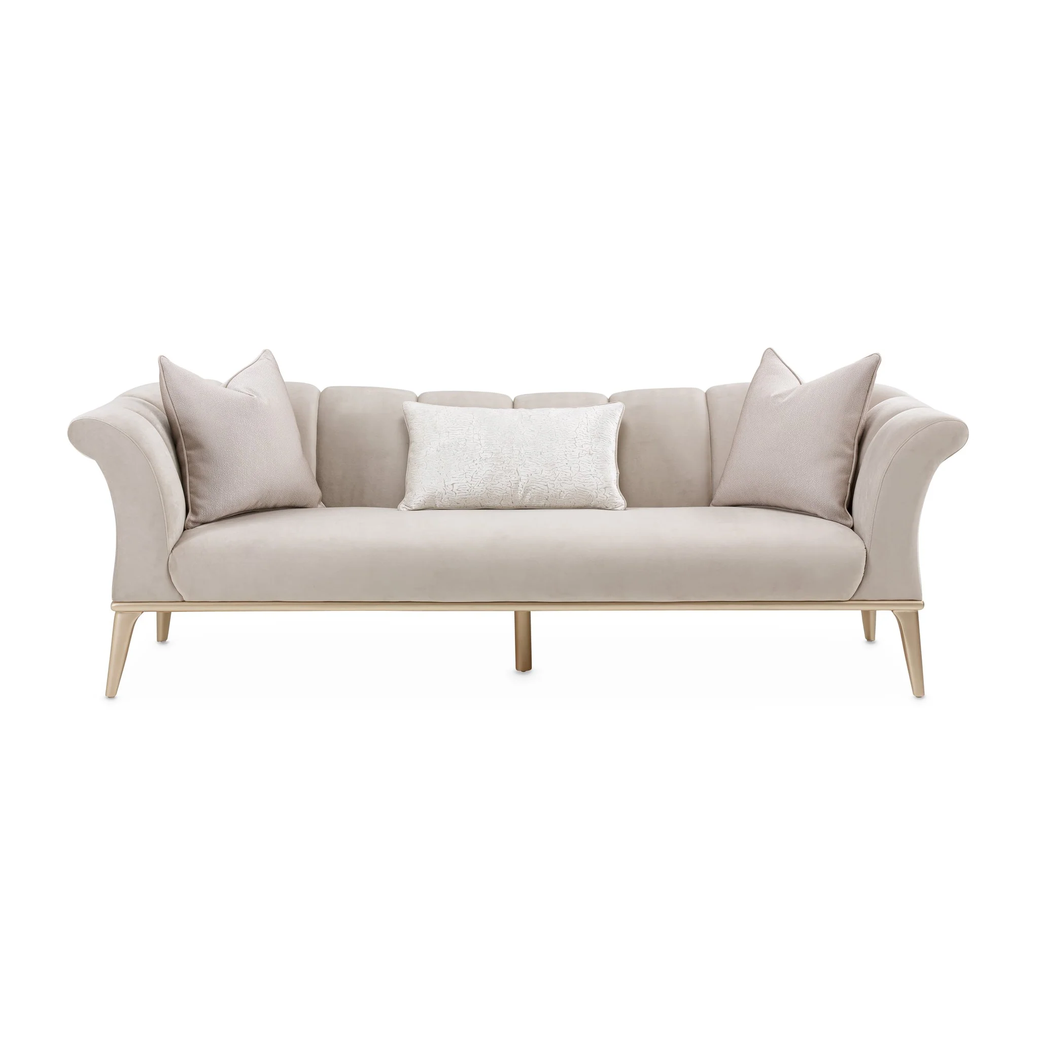 Yvette Sofa - Porcini/Medium Champagne