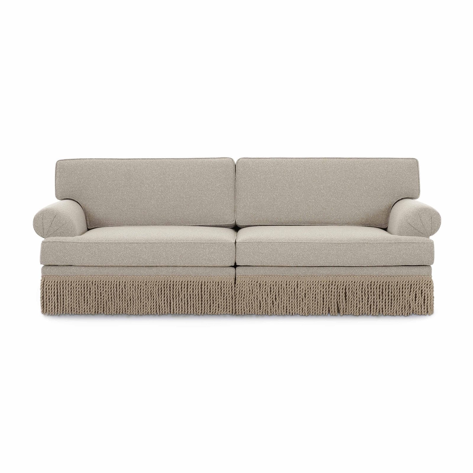 Yvette Warm Grey Boucle Sofa - Image 3