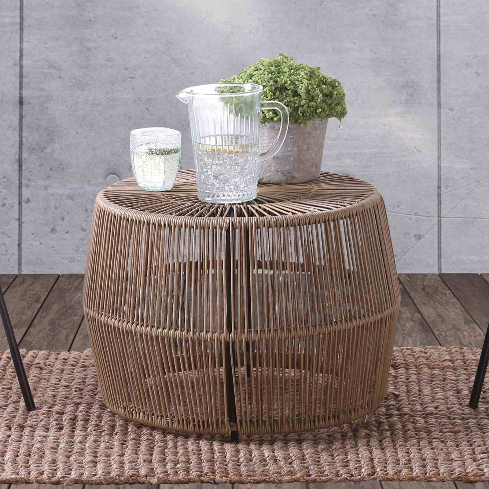 Zuberi 3 Pc. Patio Conversation Set, Natural - Image 2