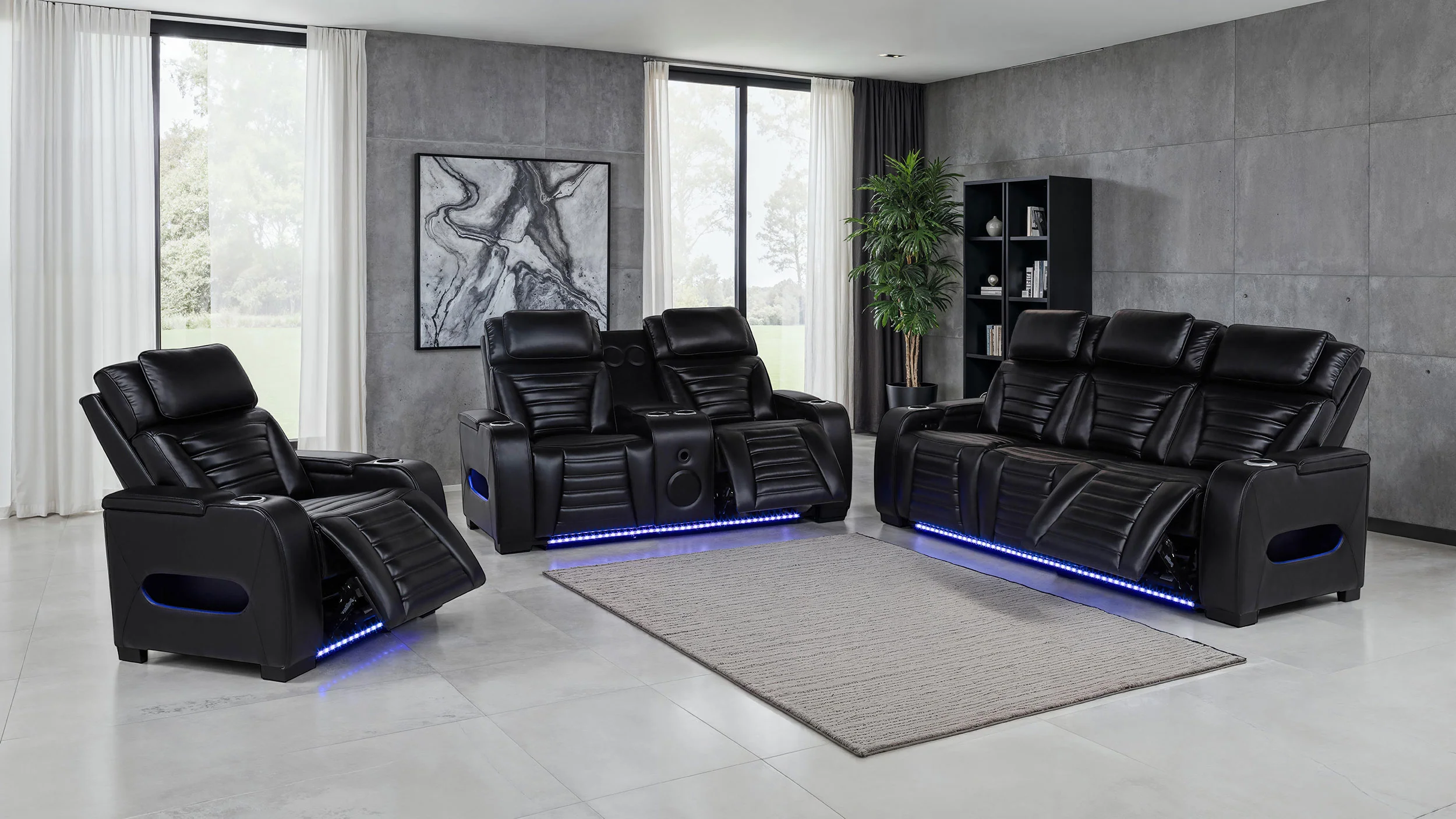 Zuma Dual Power Reclining Sofa Set - Image 22