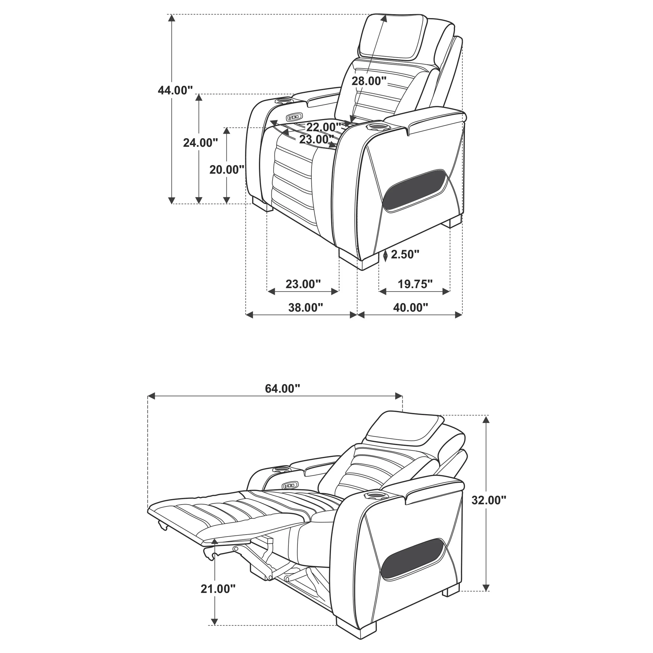 Zuma Dual Power Reclining Sofa Set - Image 37